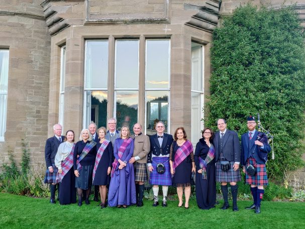 International guests at private castle